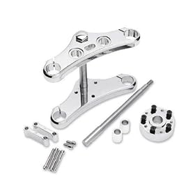 Accutronix 39mm Triple Tree Conversion Kit - Top Headlight Mount - 3 Deg. Rake, Wide Glide... from Conversion Kits