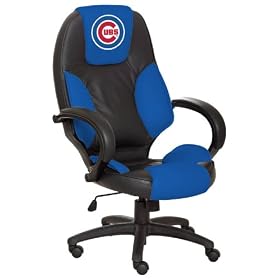 Chicago Cubs Leather Office Chair