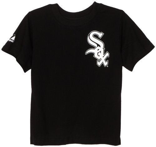 MLB Infant/Toddler Boys' Chicago White Sox Paul Konerko Pullover Tee with Name & Number (Black, 3T)
