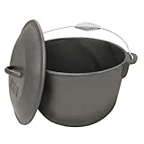 Bayou Classic 7406, 6-Qt. Cast Iron Soup Pot with Cast Iron Lid