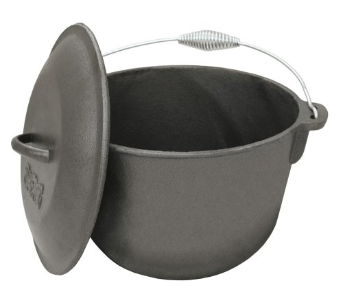 "Bayou Classic 7406, 6-Qt. Cast Iron Soup Pot with Cast Iron Lid"
