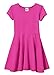 Made in USA Girls' 100% Cotton Short Sleeve Skater Party Twirly Dress Sensory Friendly SPD
