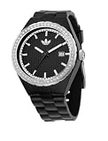 Adidas Unisex Cambridge Black Analogue Watch ADH2035 With Stone Encrusted Bezel