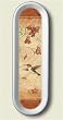 Spoon Rest ~ Hummingbird -red ~ 11 inches x 3.5 inches ~ heavy ceramic ~ code...