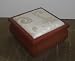Wooden Small Jewelry Box, 4''x4''x2 1/2