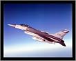 F-16 Falcon (In Air) Framed Art Poster Print - 16" X 20"