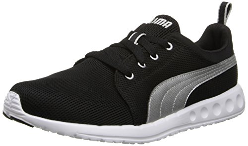 PUMA Mens's Carson Runner,Black/Puma Silver,11.5 M US