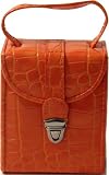 The Aurora Jewelry Travel Case in Tangerine