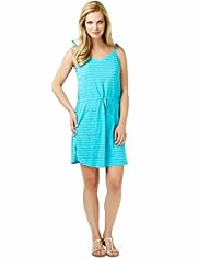 Cotton Rich Drawstring Striped Dress