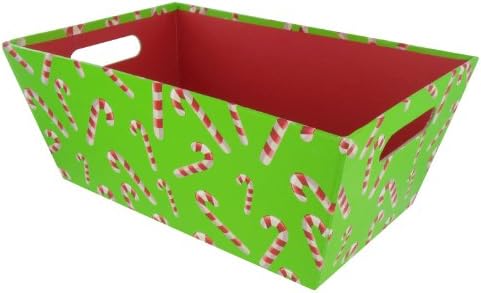 Candy Cane Rectangle Paperboard Tray