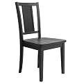 Coutnry Style Side Chair In Black Sand Thru Finish