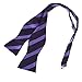 DBA7A01-03 Stripes Microfiber Self-tied Mens Bowtie Easter Sunday Gift By Dan Smith