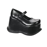 CONCEPT-07, 4 3/4 Velcro Strap Platform Mary-Jane Shoe, Demonia by Pleaser USA