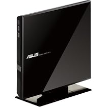 ASUS USB 2.0 8x DVD Writer External Optical Drive SDRW-08D1S-U (Black)