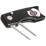 Ohio State Buckeyes NCAA Spring Action Divot Repair Tool w/ Ball Marker