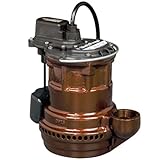 Liberty Pumps 247 VMF 1/4-Horse Power 1-1/2-Inch Discharge 240-Series Cast Iron Automatic Submersible Sump Pump with VMF Switch