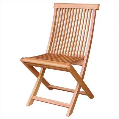 Java Folding Side Chairs - Set of Two (Brown) (34.25H x 18.9W x 22.5D)