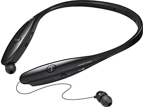 Premium Bluetooth Stereo Headset with Retractable Wire Management,Sport Neckband Hands-free Headsets Headphones Wireless Stereo Bluetooth Earphones Earbuds (Black)