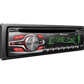 Pioneer DEH-6400BT CD receiver with AM/FM tuner, built-in Bluetooth, USB, AUX &amp; Remote Control: Car Electronics