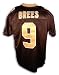 Autographed Drew Brees New Orleans Saints Reebok Authentic Black Jersey