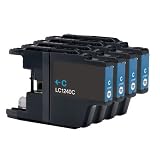 4 Cyan Compatible Brother LC1240C / LC1220C Printer Ink Cartridges for Brother DCP-J525W, DCP-J725DW, DCP-J925DW, MFC-J430W, MFC-J625DW , MFC-J6510DW, MFC-J6710D, MFC-J6710DW, MFC-J6910DW, MFC-J825DW