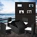 Deeco DM-DC-501 Deck-Cetra interlocking all weather wicker furniture set