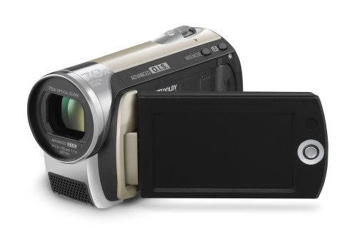 Panasonic SDR-S26 EG-N SD-Camcorder (SD/SDHC-Card, 70-fach opt. Zoom, 6,9 cm (2,7 Zoll) Display) champagner