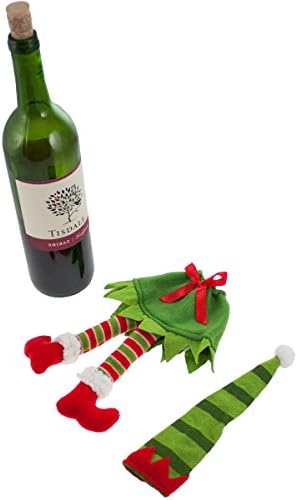 Christmas Elf Wine Liquor Bottle Christmas Dress Outfit Funny Holiday Gift