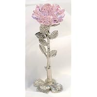 Pink Crystal Rose Made Using Swarovski Crystal