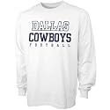 Reebok Dallas Cowboys White Practice Long Sleeve T-shirt
