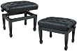 Musician's Gear Leather Concert Piano Bench (Black)
