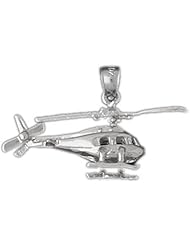 CleverSilvers Sterling Silver Pendant 3-D Air Craft Inspired