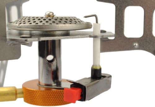 keepSporting Portable Cooking Stove Camping Gas Burner Camping Stove Backpacking Gas-powered Stove with Pouch for Outdoor Use