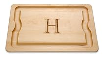 JK Adams 20-by-14-Inch Monogrammed Cutting Board, "H"