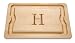JK Adams 20-by-14-Inch Monogrammed Cutting Board, "H"