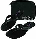 Reviews Foldable Flip Flop Sandals - Black Large Picture