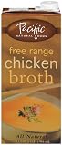 Pacific Natural Foods Free Range Chicken Broth, 32-Ounce Containers (Pack of 12)