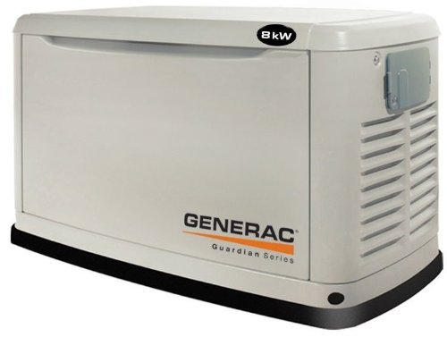 Generac 5883 10000 Watt Air-Cooled PropaneNatural Gas Powered Home Automatic Standby Generator Without Transfer Switch