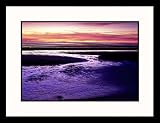 Great American Picture IS637894 Tidal Flat at Sunset, Cape Cod, Massachusetts Framed Photograph - Ga