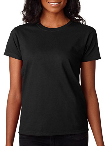 Gildan Ultra Cotton Ladies 6 oz. T-Shirt, Medium, BLACK