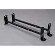Cross Tread Roof Mounted Mini Van RacksBlack Powder Coated Steel300 Series Bolt-on Roof Rack - (Leaf Proof Kit Included)(Adjustable Width 40" - 68")