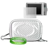 HP PB360 Touch Screen Camera Accessories Kit: White Protective Hard HP Camera Case + Universal HP Digital Camera Screen Protector + Live * Laugh * Love VG Wrist Band!!!