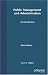Public Management and Administration: An Introduction