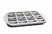 Mrs. Fields Cupcake Pan with Divider, Black and White