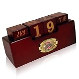 NCAA Ohio State Buckeyes Wood Perpetual Calendar