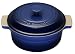 Le Creuset Stoneware 1-1/2-Quart Covered Round Casserole, Cobalt Blue