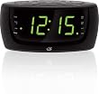 GPX C389 Digital Tune AM/FM Clock Radio with Intelli Set and Line In for 3.5mm Devices (Black)