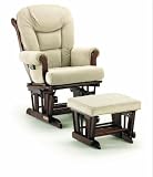 Shermag Glider Rocker w/ Ottoman in Cherry