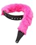 Levy's Leathers M17SF-PNK 2.5-inch Shag Fur Guitar Strap,Pink