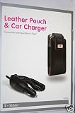 Blackberry 8100 Pearl Leather Case Pouch + Car Charger